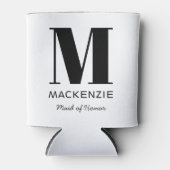 メイド・オブ・オーナー（花嫁付き添い人）モノグラム名 缶クーラー (正面)