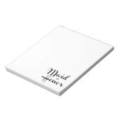 メイド・オブ・オーナー（花嫁付き添い人）レトロスクリプト ノートパッド (回転)