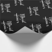 メイド・オブ・オーナー(花嫁付き添い人)レトロスクリプト ラッピングペーパー (角)