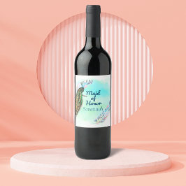 メイド・オブ・オーナー（花嫁付き添い人）ヴィンテージピーコックフェイバー ワインラベル