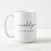 メイド・オブ・オーナー（花嫁付き添い人）名お前がいないと言えない コーヒーマグカップ (左)