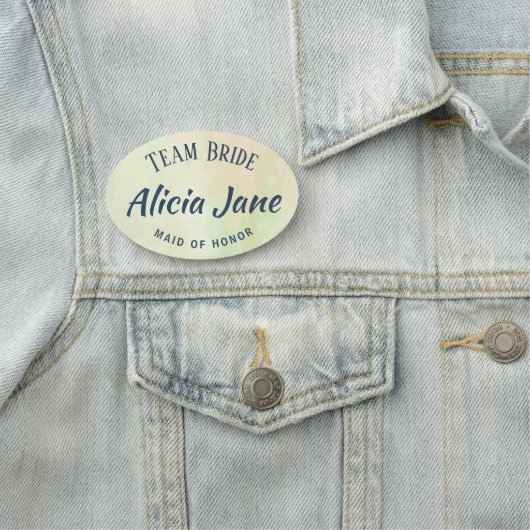 メイド・オブ・オーナー（花嫁付き添い人）名パーソナライズされたチームブライド 名札 (インサイチュ)