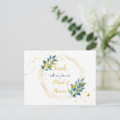 メイド・オブ・オーナー（花嫁付き添い人）招待状はがきブライダルパーティ インビテーションポストカード (スタンド正面)