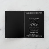 メイド・オブ・オーナー（花嫁付き添い人）招待状ピンクドレスペタルトリム 招待状 (内部)