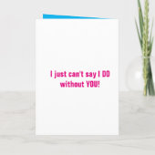 メイド・オブ・オーナー（花嫁付き添い人） 招待状 (裏面)