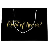 メイド・オブ・オーナー（花嫁付き添い人）提モダン案 ラージペーパーバッグ (正面)