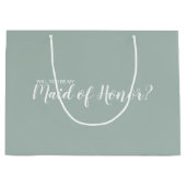 メイド・オブ・オーナー（花嫁付き添い人）提モダン案 ラージペーパーバッグ (正面)