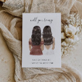 メイド・オブ・オーナー(花嫁付き添い人)提案カードカスタムデザイン 招待状