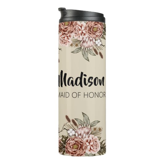 メイド・オブ・オーナー（花嫁付き添い人）提案ギフトカスタムブライダルシャワー タンブラー (回転右)