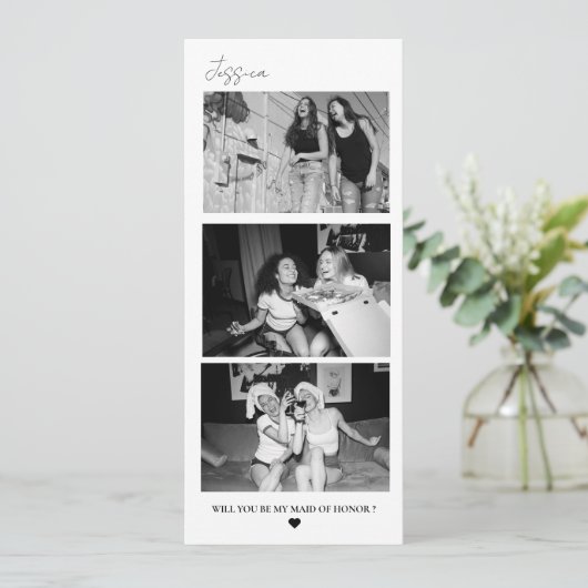 メイド・オブ・オーナー(花嫁付き添い人)提案フォトストリップフォトブース セーブザデート (スタンド正面)
