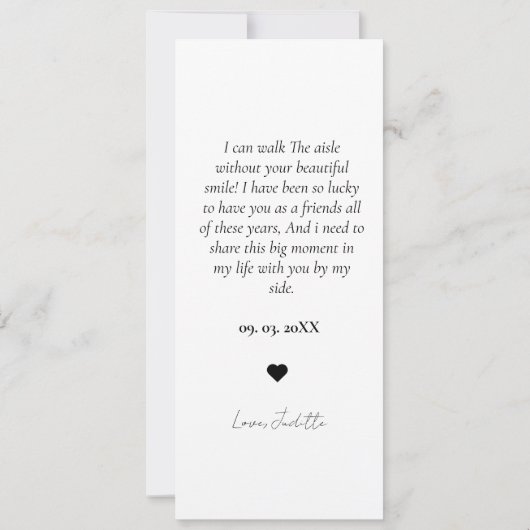 メイド・オブ・オーナー(花嫁付き添い人)提案フォトストリップフォトブース セーブザデート (裏面)