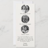 メイド・オブ・オーナー（花嫁付き添い人）提案フォトメモリのコラージュ セーブザデート (裏面)