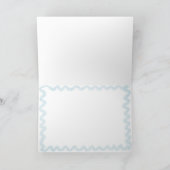 メイド・オブ・オーナー(花嫁付き添い人)提案書ウォーターカラーカード – 青 プログラム (内部)