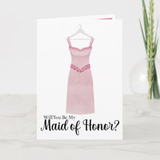 メイド・オブ・オーナー（花嫁付き添い人）提案水カラードレス 招待状