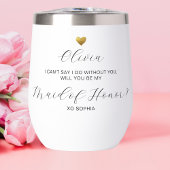 メイド・オブ・オーナー（花嫁付き添い人）提案、金ゴールドハートパーソナライズされた、