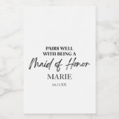 メイド・オブ・オーナー(花嫁付き添い人)案と相性が良い ワインラベル (シングルラベル)