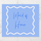 メイド・オブ・オーナー（花嫁付き添い人）案 スパークリングワインラベル (シングルラベル)