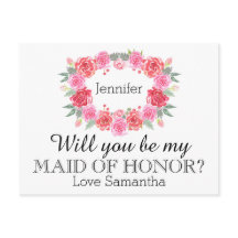 メイド・オブ・オーナー（花嫁付き添い人）水色フローラリース