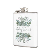 メイド・オブ・オーナー（花嫁付き添い人）素朴緑化枠 フラスク (左)