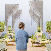 メイド・オブ・オーナー（花嫁付き添い人）結婚ブライダルバチェロレッテ デニムジャケット