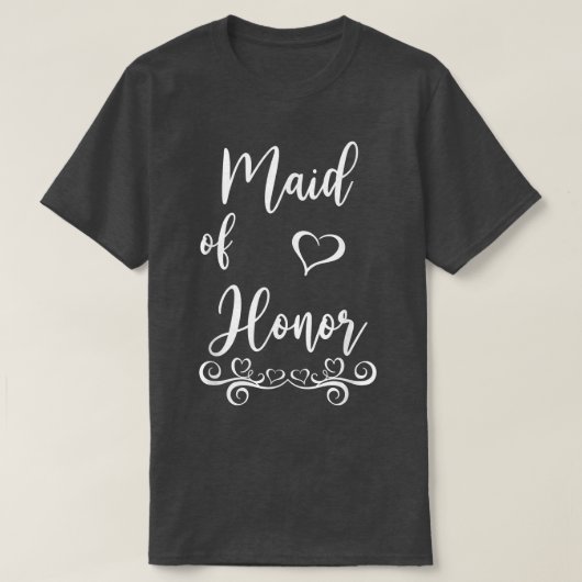 メイド・オブ・オーナー(花嫁付き添い人)結婚マッチング Tシャツ (デザイン正面)
