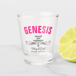 メイド・オブ・オーナー（花嫁付き添い人）結婚披露宴ショットガラス ショットグラス