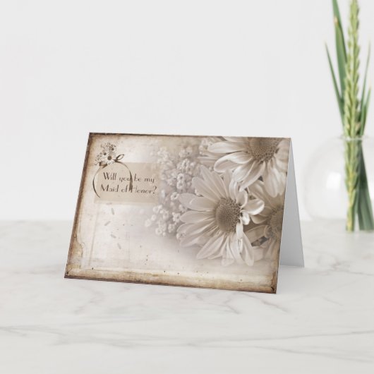 メイド・オブ・オーナー（花嫁付き添い人）要求 招待状 (正面)