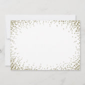 メイド・オブ・オーナー（花嫁付き添い人） |金ゴールド紙吹雪 招待状 (裏面)