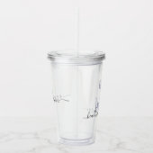 メイド・オブ・オーナー（花嫁付き添い人）HBICベスティー担当名前をカスタムする アクリルタンブラー (右)