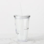 メイド・オブ・オーナー（花嫁付き添い人）HBICベスティー担当名前をカスタムする アクリルタンブラー (左)