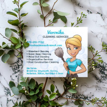 メイド・クリーニングサービス フライヤーテンプレート