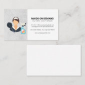 メイド | クリーニングサービス 予約カード (正面/裏面)