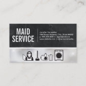 メイド |クリーニングサービス 名刺 (正面)