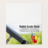 メイド | スキージ清掃窓 名刺 (外部フラット)