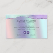 メイド&ハウスクリーニングサービスホログラフィック 名刺 (裏面)