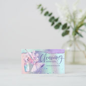 メイド&ハウスクリーニングサービスホログラフィック 名刺 (スタンド正面)