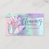 メイド&ハウスクリーニングサービスホログラフィック 名刺 (正面)
