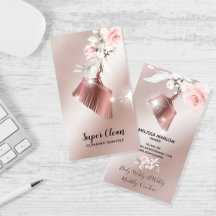 メイド ハウスクリーニング スパークリング ゴールド フラワー