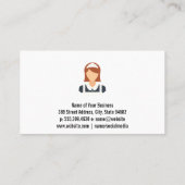 メイド |ハウスサービス |クリーナーロゴ 名刺 (裏面)