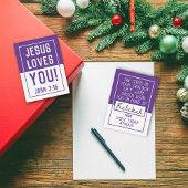 「メイド・フォー・ユー」シューボックスカード – 紫 ノートカード