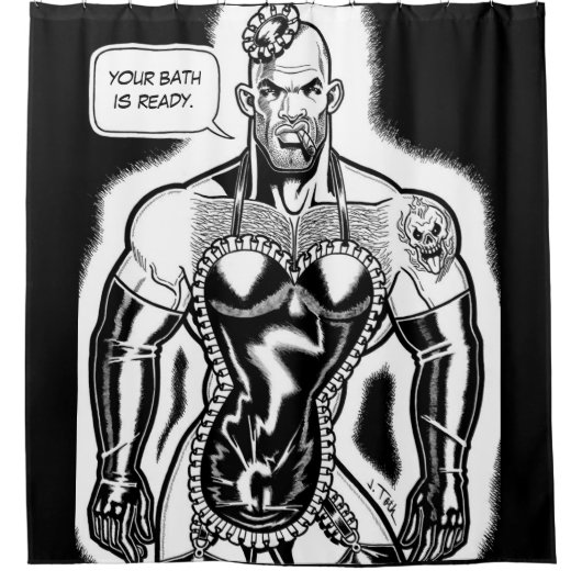 メイド・ロッコ シャワーカーテン (正面)