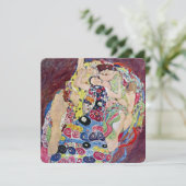 メイド(ヴァージン)、クリムト、アールヌーボーブライダルシャワー 招待状 (スタンド正面)