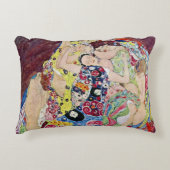 メイド(ヴァージン)、グスタフクリムト、ヴィンテージアールヌーボー アクセントクッション (正面)