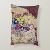 メイド(ヴァージン)、グスタフクリムト、ヴィンテージアールヌーボー アクセントクッション (裏面(縦))