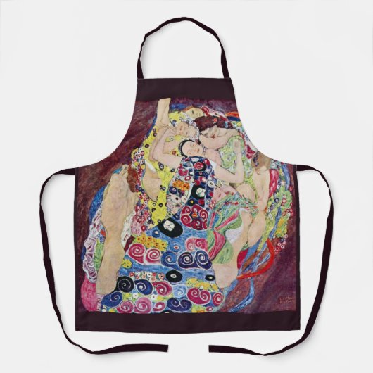 メイド(ヴァージン)、グスタフクリムト、ヴィンテージアールヌーボー エプロン (正面)