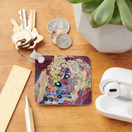 メイド(ヴァージン)、グスタフクリムト、ヴィンテージアールヌーボー キーホルダー (デスク)