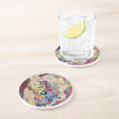 メイド(ヴァージン)、グスタフクリムト、ヴィンテージアールヌーボー コースター (側面)