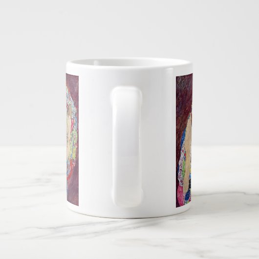 メイド(ヴァージン)、グスタフクリムト、ヴィンテージアールヌーボー ジャンボコーヒーマグカップ (裏面)