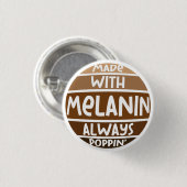 メイドw/メラニン常にポピンブラックブルシスタ 缶バッジ (正面&裏面)