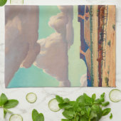 メイナード・ディクソンによるナバホの広い土地 キッチンタオル (折り畳み)